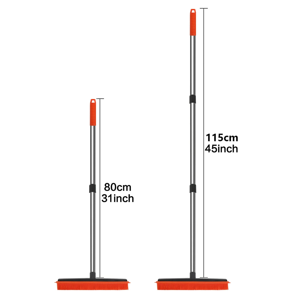 Silicone Broom – Scratch-Free Bristles for Floors, Carpets & Pet Hair Removal
