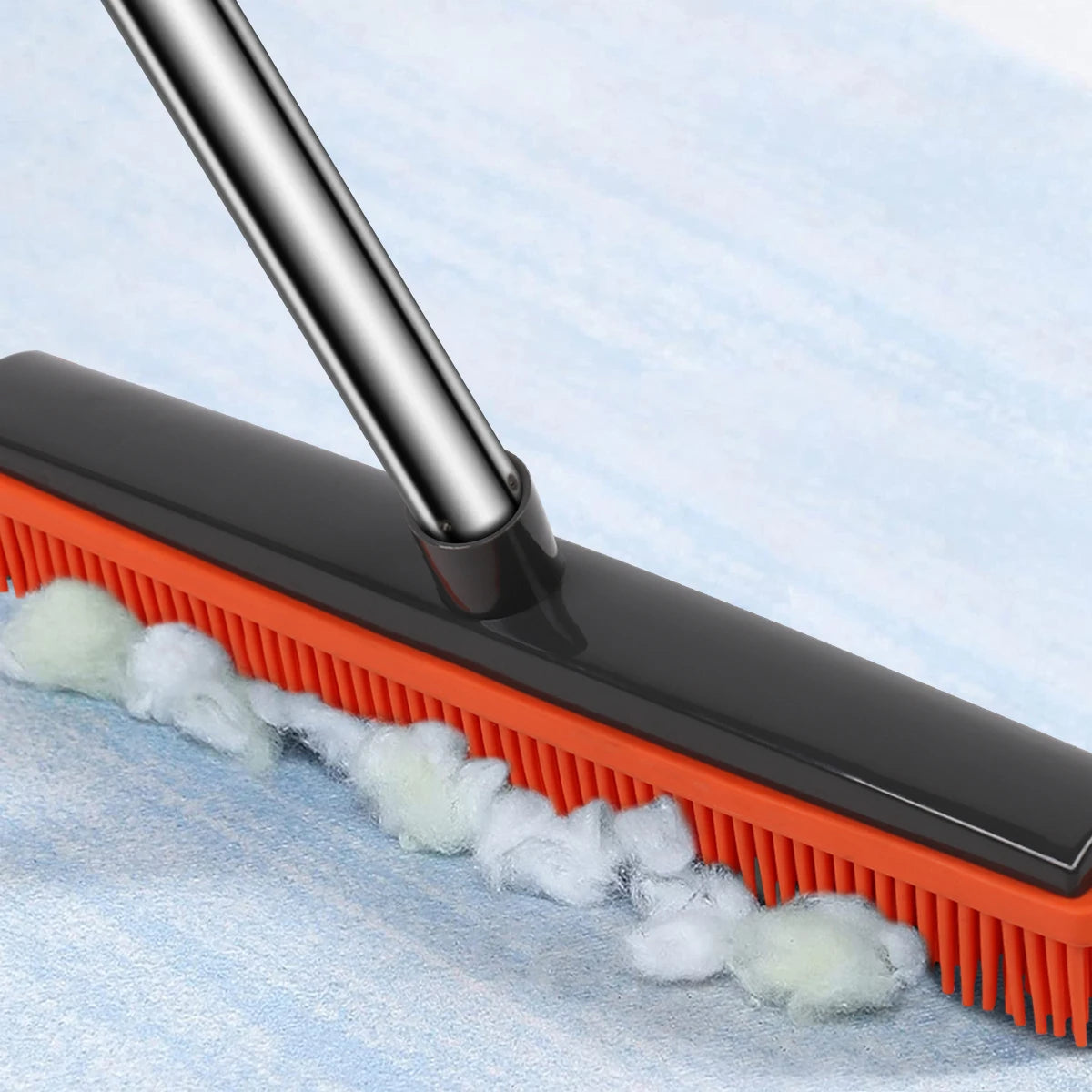 Silicone Broom – Scratch-Free Bristles for Floors, Carpets & Pet Hair Removal